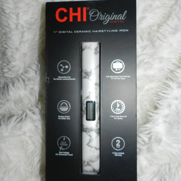 chi tourmaline ceramic flat iron - 1 - modern marble ++ FREE Case 🆕📦⌚🏃🏻💨⚡🚚 - Picture 2 of 16
